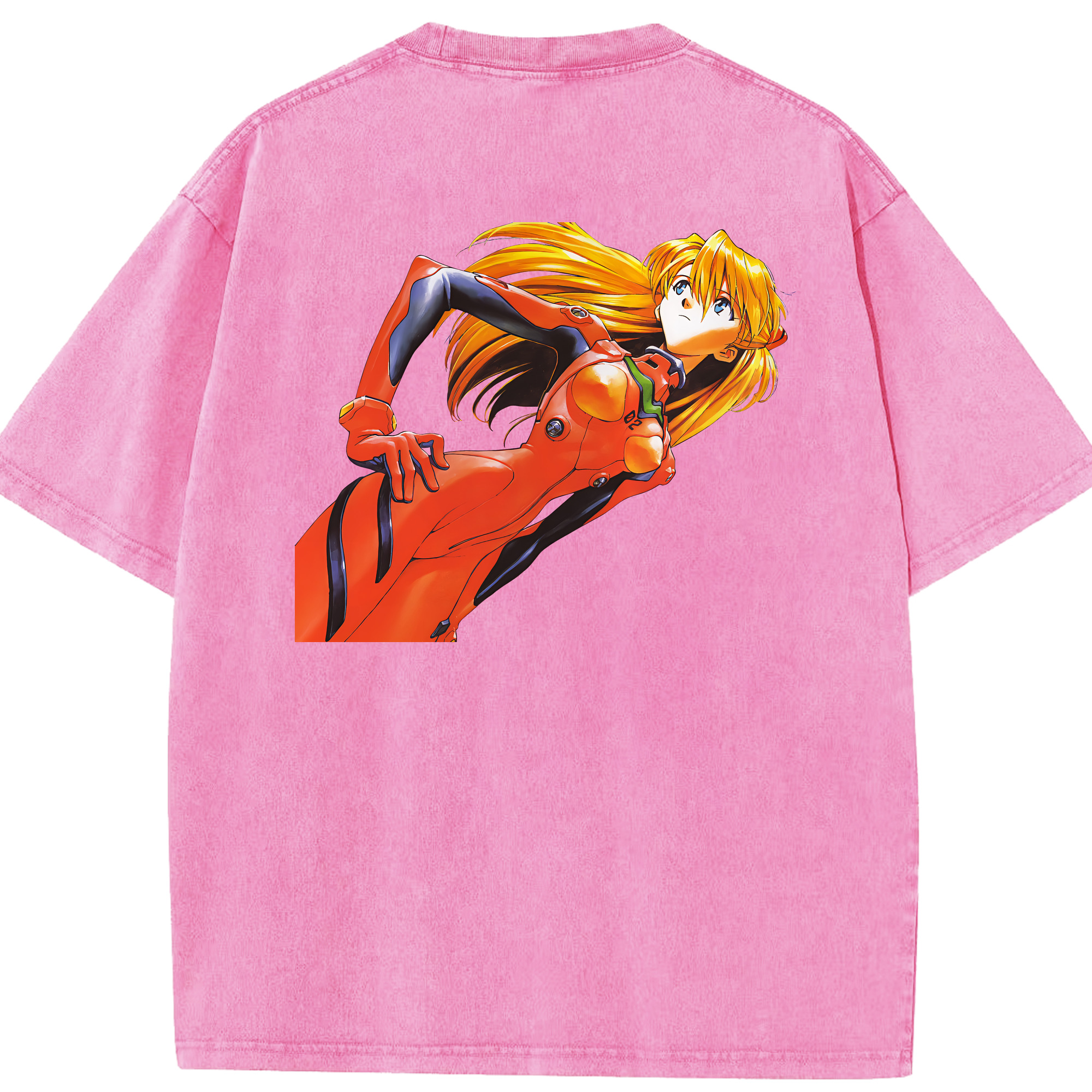 （画像用） EVA 新世紀エヴァンゲリオン 綿100% ヴィンテージ風 半袖Tシャツ（背面プリント）
